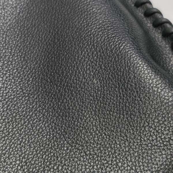 Leather Shoulder Bag Black