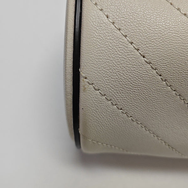 Blondie Mini Quilted Calfskin White