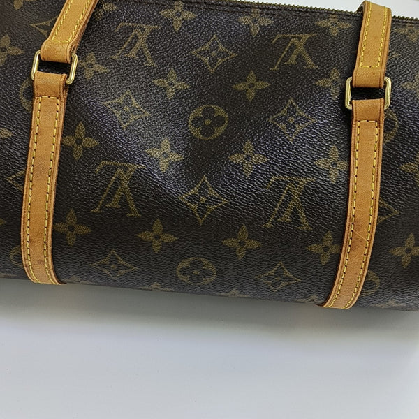 PAPILLON MM Monogram Coated Canvas Brown