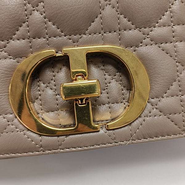 Dior Caro Medium Cannage Calfskin Gray