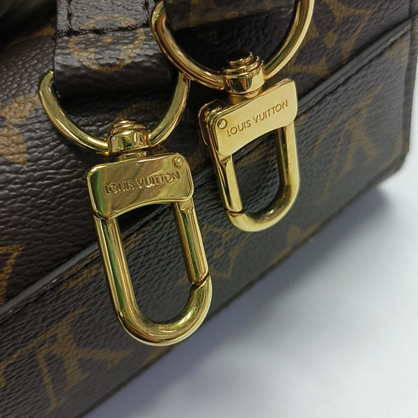 SAC PLAT BB Monogram Coated Canvas Brown