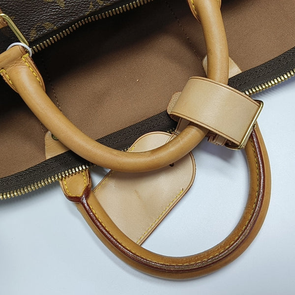 SAC SOUPLE Monogram Coated Canvas Brown