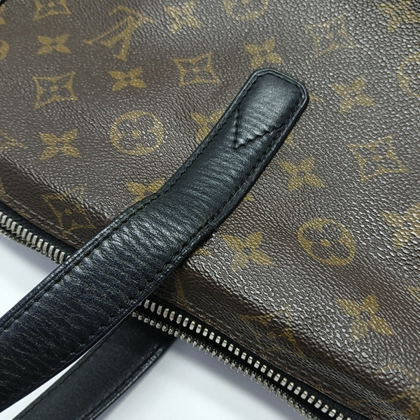 KITAN Monogram Coated Canvas Brown