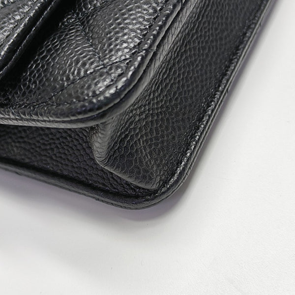 WOC Quilted Grained Calfskin Black