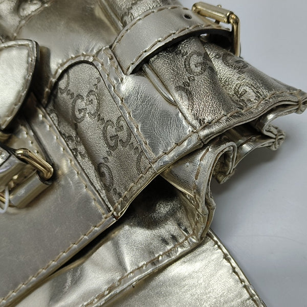 Queen Monogram Calfskin Gold