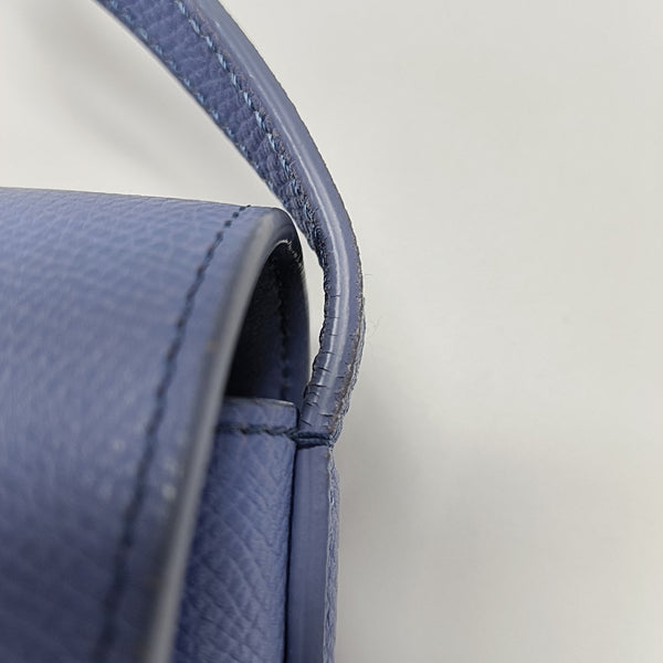TROTTEUR Small Calfskin Blue