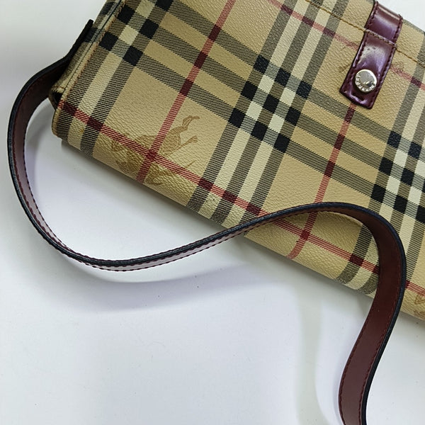Coated Canvas Top Handle Bag Beige