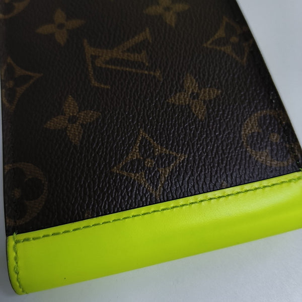 GASPAR Monogram Coated Canvas Brown Wallet