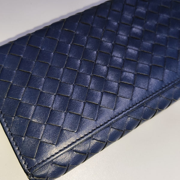 Calfskin Wallet Blue