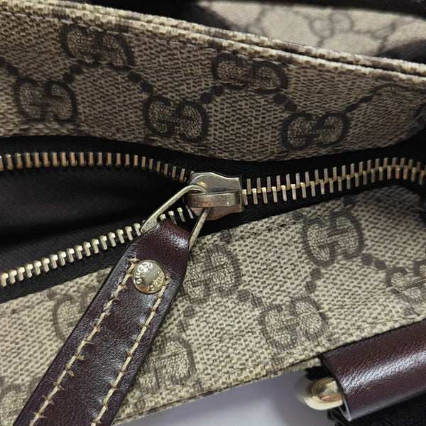 Monogram Coated Canvas Crossbody Bag Black