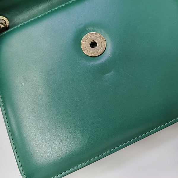 SERPENTI FOREVER Small Stingray Leather Green