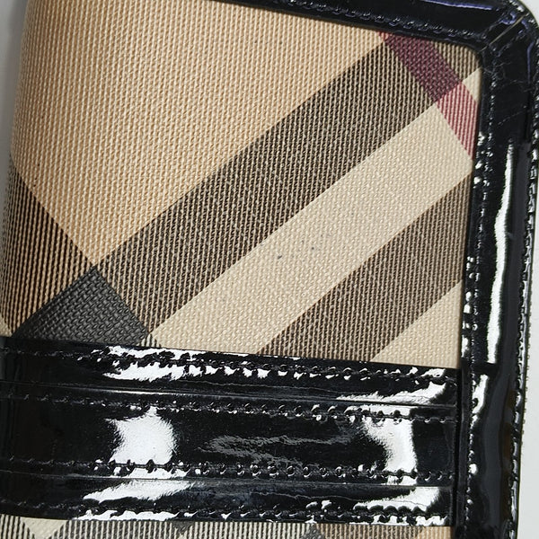 Coated Canvas Wallet Beige