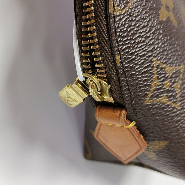 COSMETIC PM Monogram Coated Canvas Brown