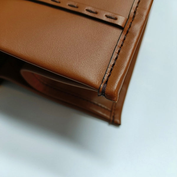 Authenticated pre-owned Sunshine Large Calfskin Brown - Top Handle Bag at Looply