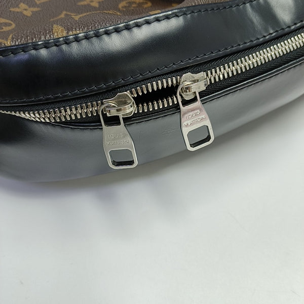 JOSH Monogram Coated Canvas Brown