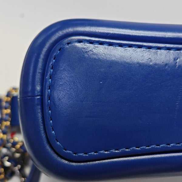 GABRIELLE Small Quilted Calfskin Blue