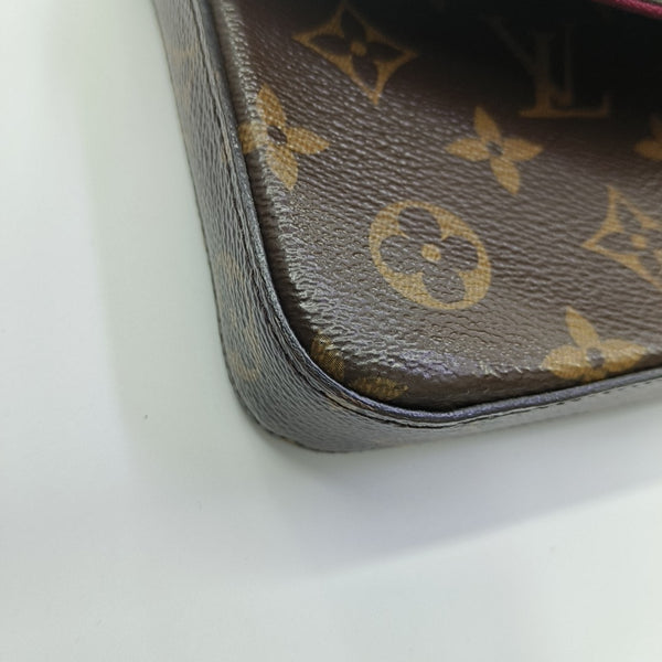 FÉLICIE Monogram Coated Canvas Brown
