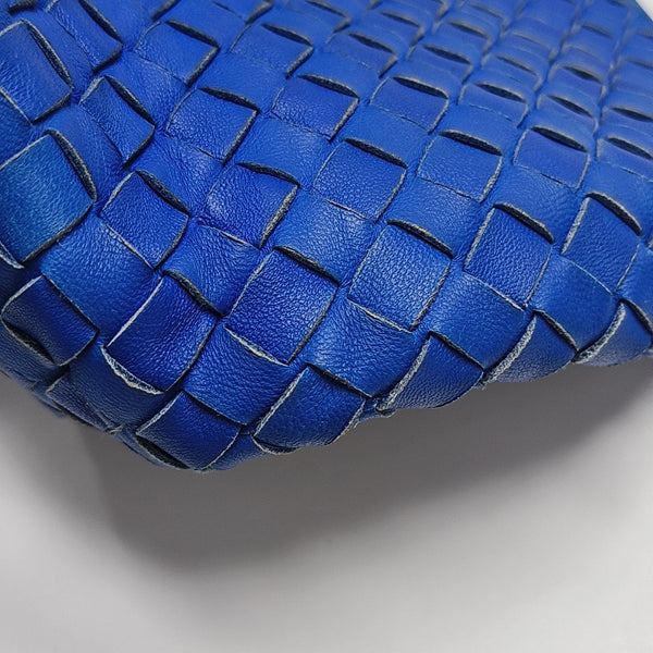 Lambskin Top Handle Bag Blue