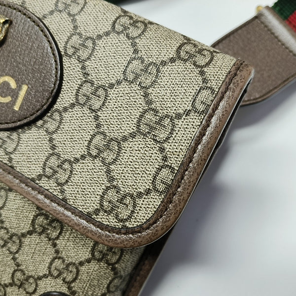 Neo Vintage Small Monogram Coated Canvas Beige