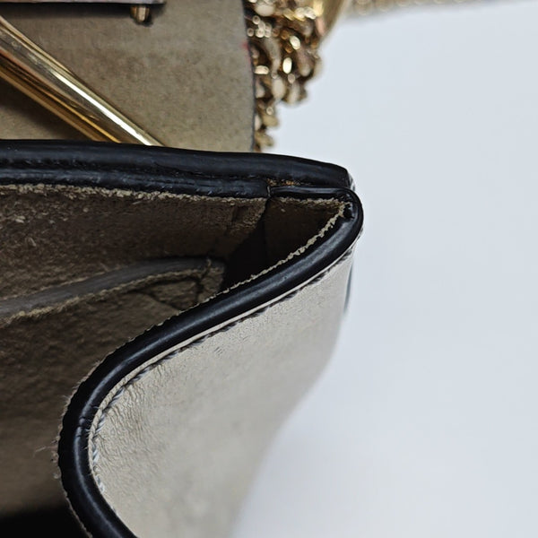 Drew Nano Calfskin Silver