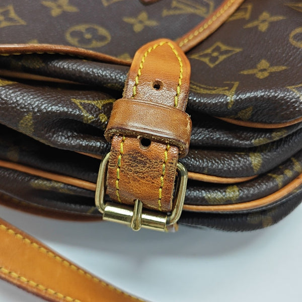 SAUMUR 35 Monogram Coated Canvas Brown