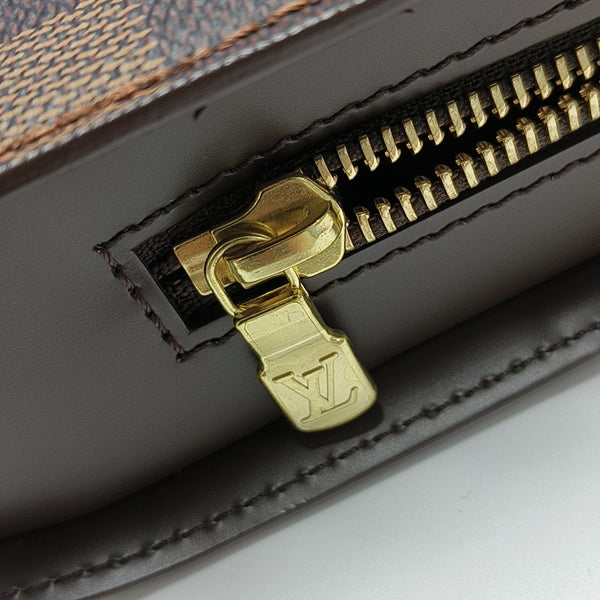 SAINT LOUIS Damier Ebene Coated Canvas Brown