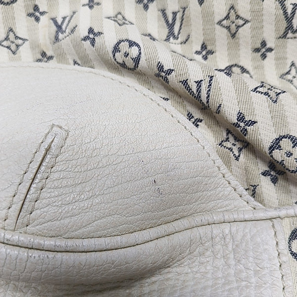 CROISETTE SAC MARINA Monogram Canvas White
