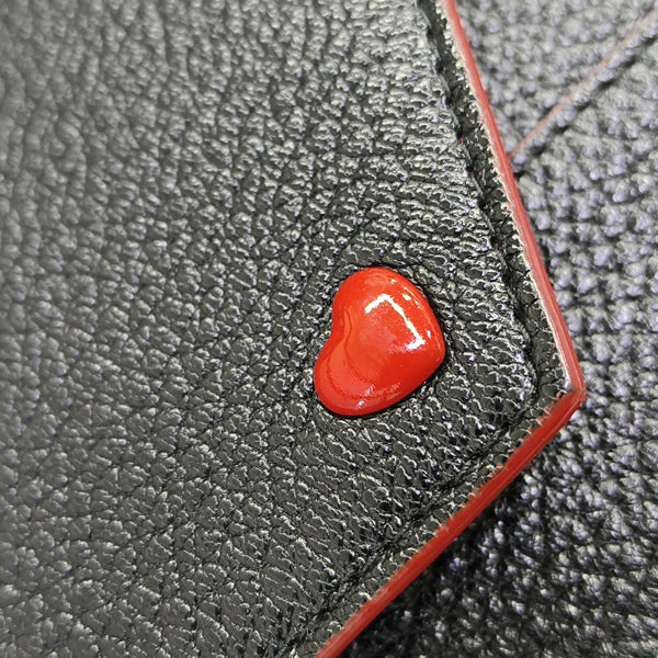 Love Lambskin Black Wallet