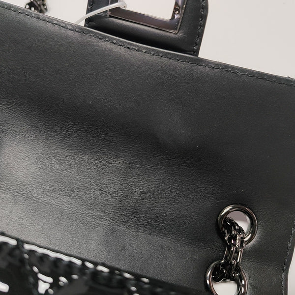 2.55 224 (mini) Quilted Patent Calfskin Black