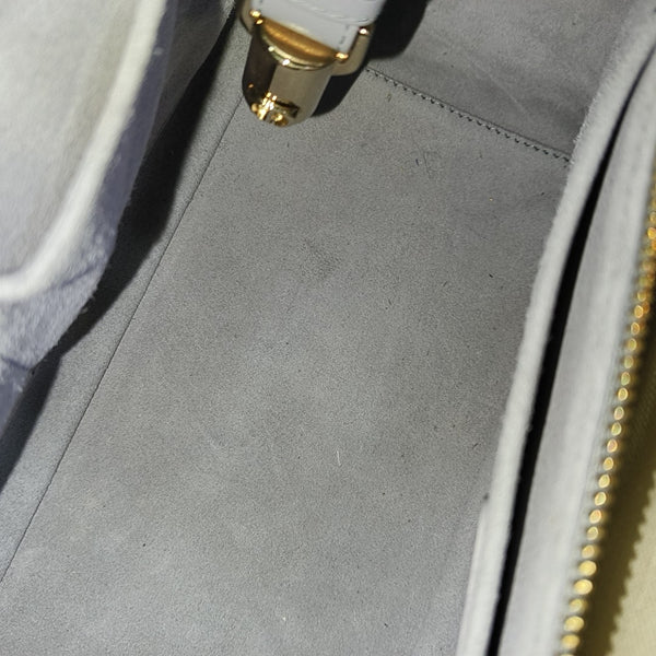 Lady 95.22 Medium Quilted Calfskin Gray