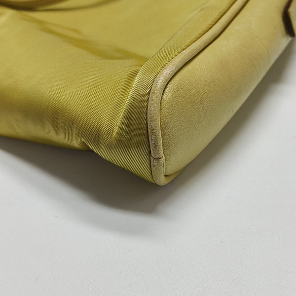 Nylon Top Handle Bag Yellow