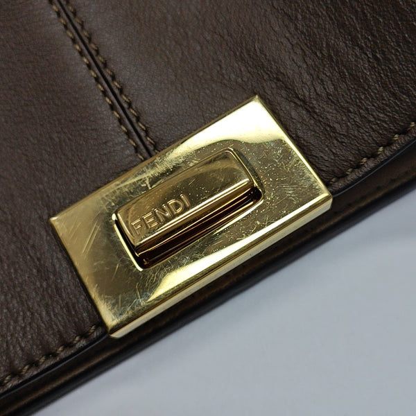 Peekaboo Medium Calfskin Brown
