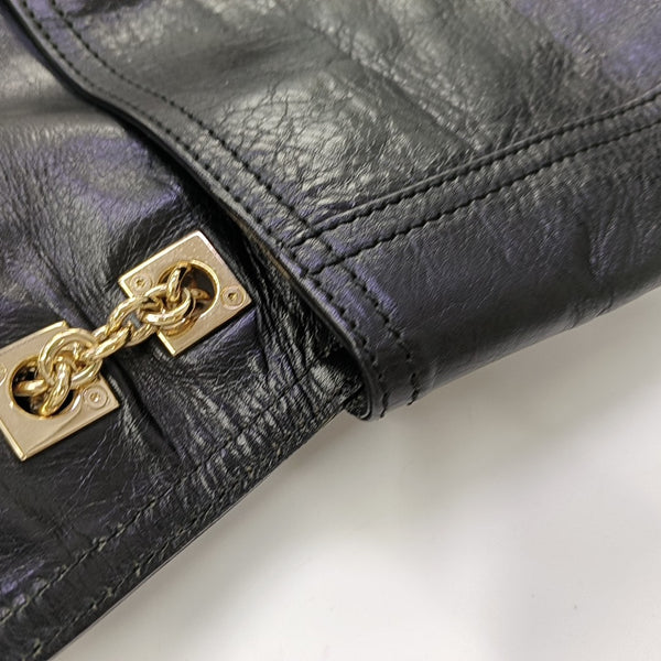 Baguette Quilted Calfskin Black