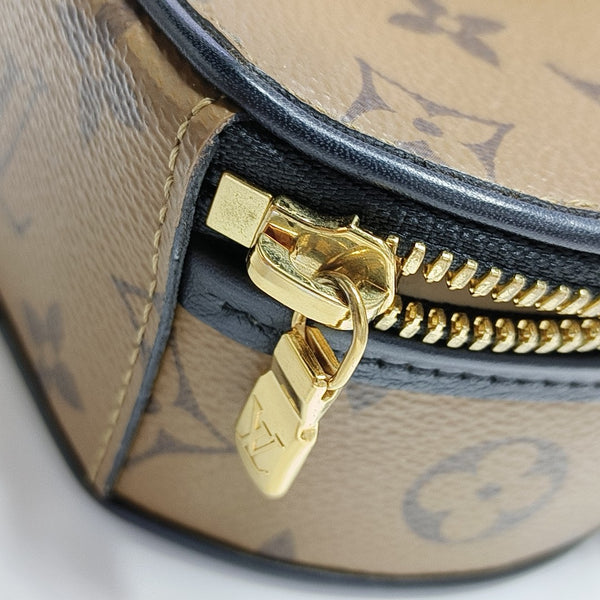 BOITE CHAPEAU Mini Monogram Coated Canvas Brown