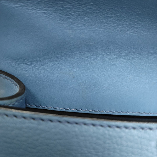 Calfskin Shoulder Bag Blue