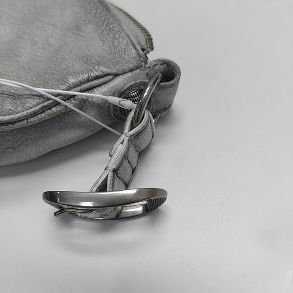 Le Cagole Mini Lambskin Silver