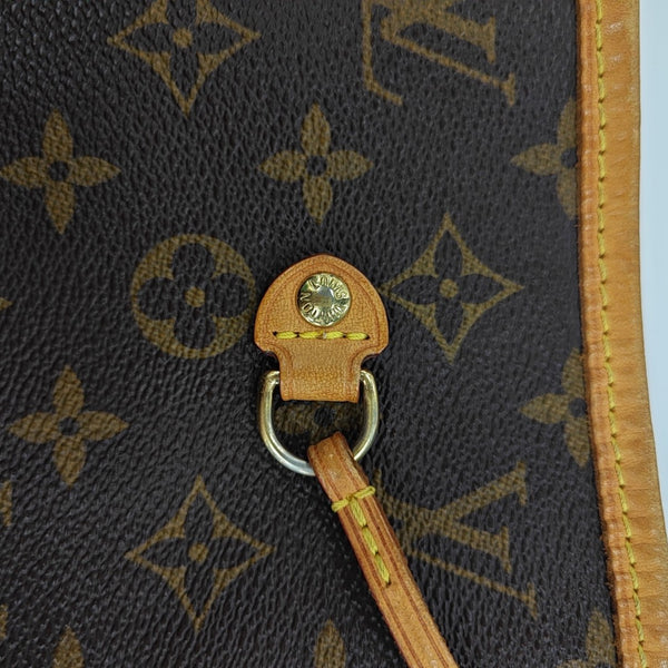 NEVERFULL MM Monogram Coated Canvas Brown