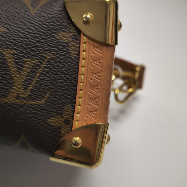 SIDE TRUNK MM Monogram Coated Canvas Brown