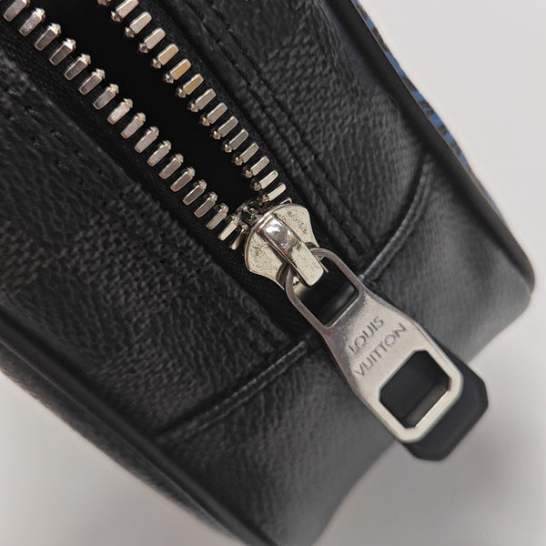 Damier Graphite Coated Canvas Clutch Black