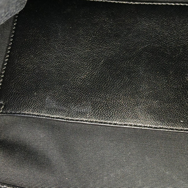 NIKI Large Chevron Calfskin Black