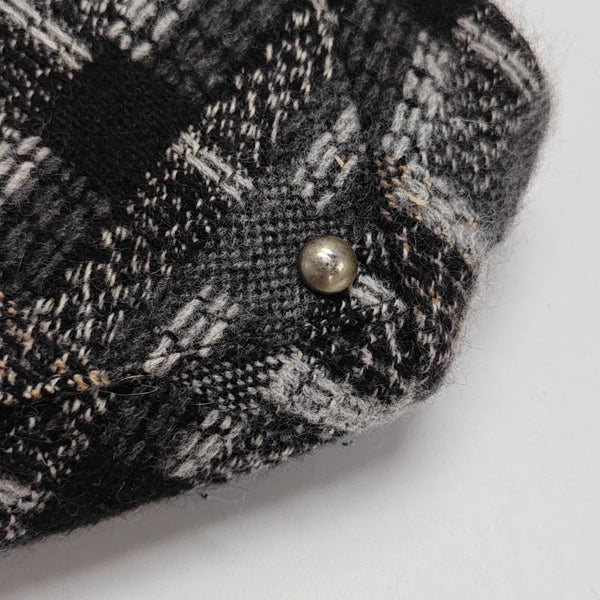 Quilted Fabric Shoulder Bag Gray