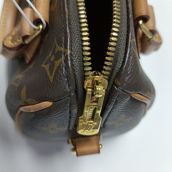SPEEDY 20 Monogram Coated Canvas Brown