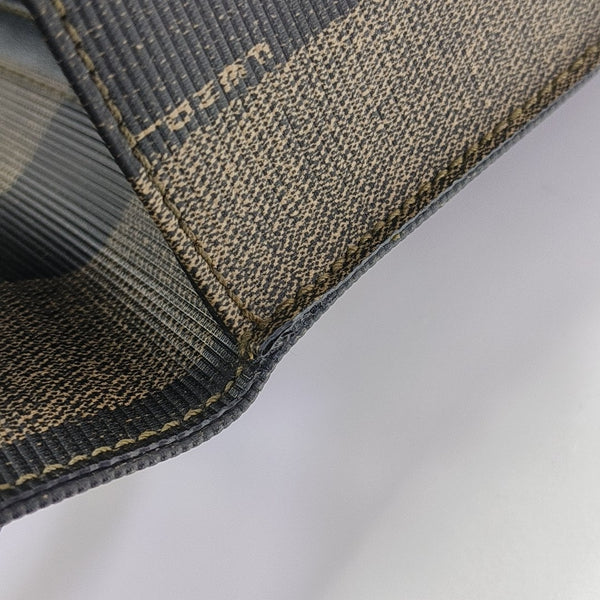 Coated Canvas Top Handle Bag Brown