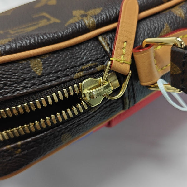 PANAME SET Monogram Coated Canvas Brown