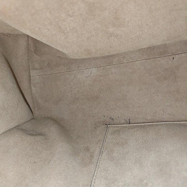 Padlock Medium Monogram Coated Canvas Beige
