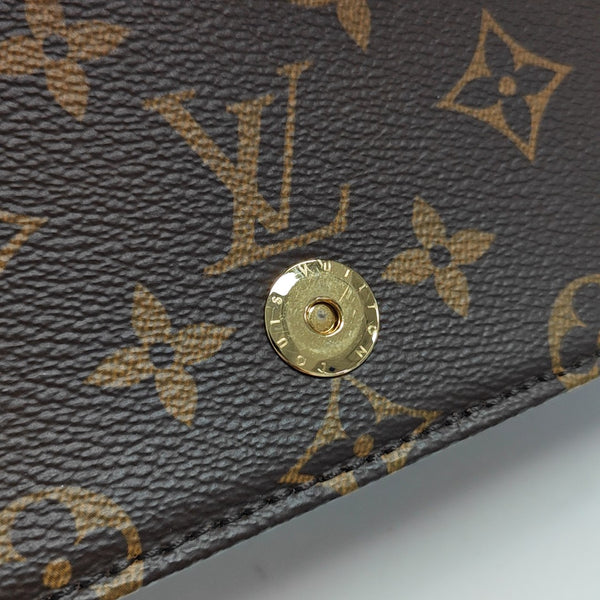 Lily Monogram Coated Canvas Brown