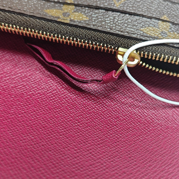 EMILIE Monogram Coated Canvas Brown Wallet