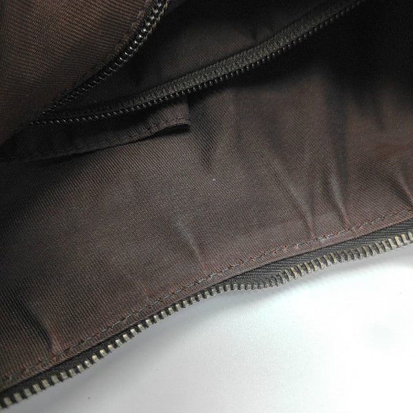 Monogram Coated Canvas Shoulder Bag Beige