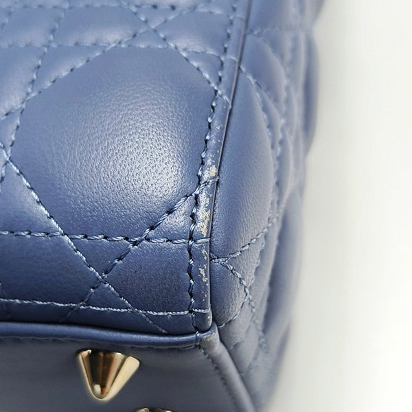 Lady Dior Small Quilted Lambskin Blue