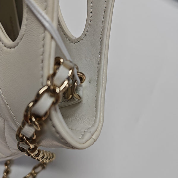 CHANEL 31 Mini Quilted Lambskin White